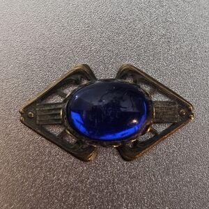 Vintage Blue Stone Brooch